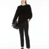 Wool and cashmere jumper, black Wool and cashmere jumper, black