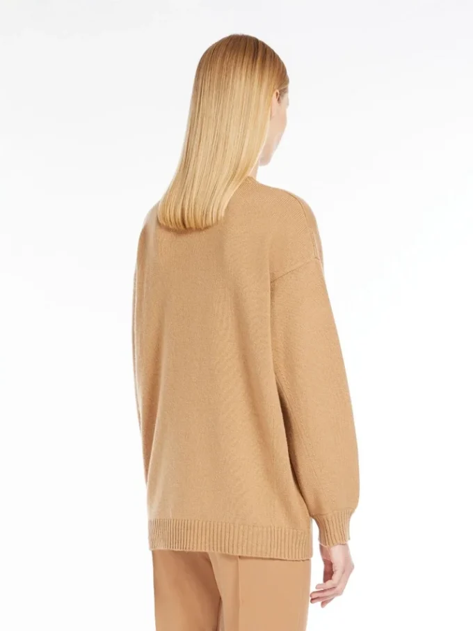 Wool and cashmere jumper, camel
