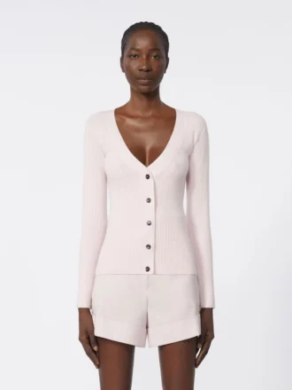 Wool and cashmere jumper, pink