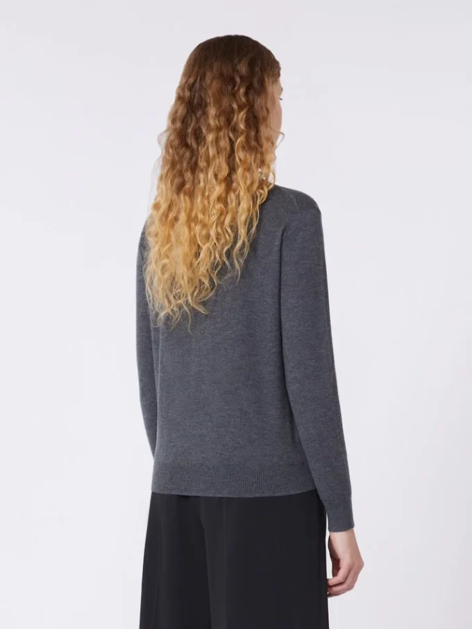 Wool and cashmere sweater, dark grey Wool and cashmere sweater, dark grey