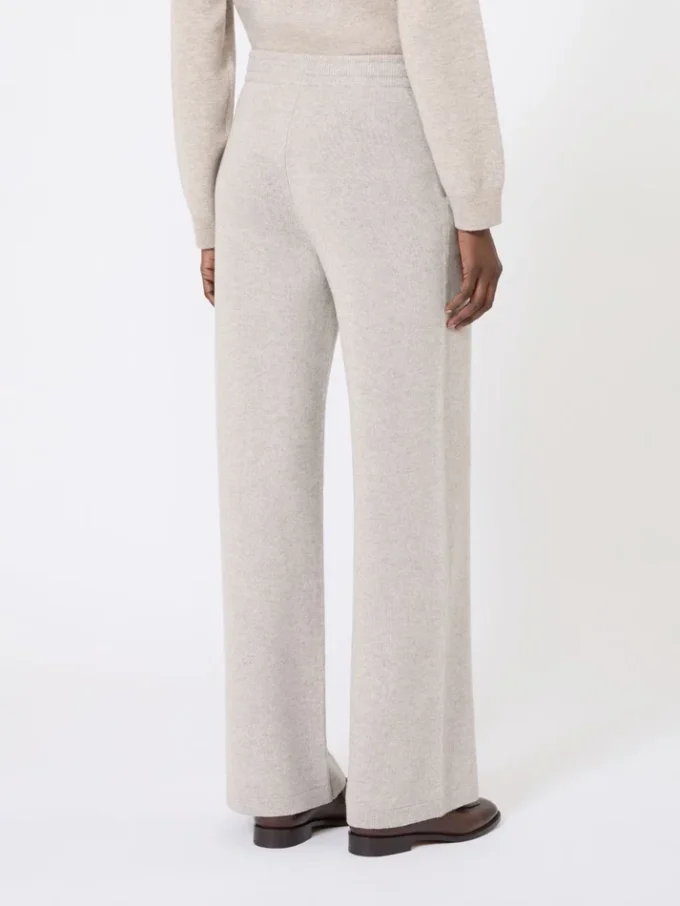 Wool and cashmere trousers, beige