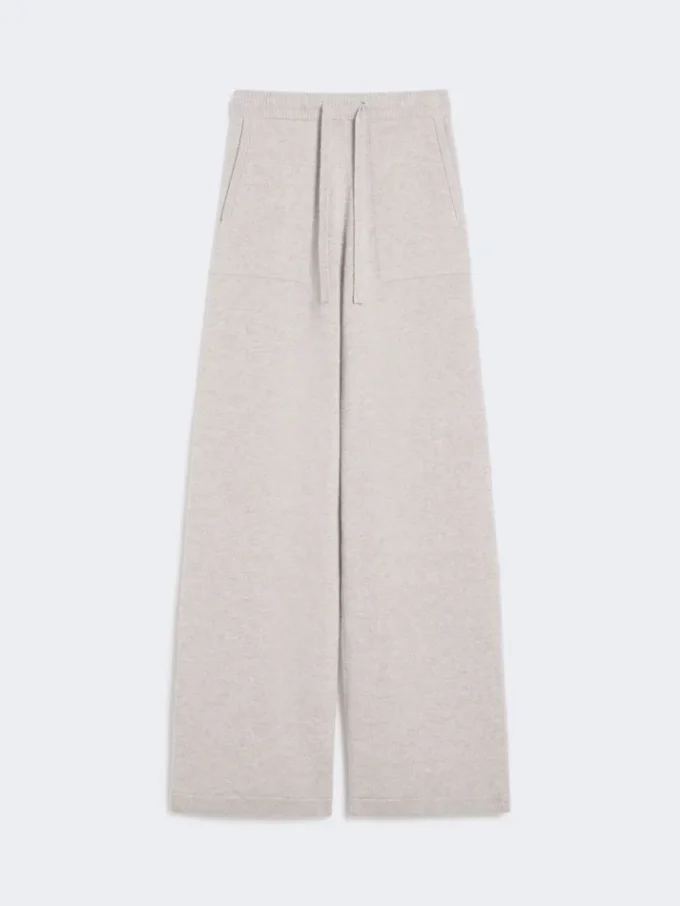 Wool and cashmere trousers, beige