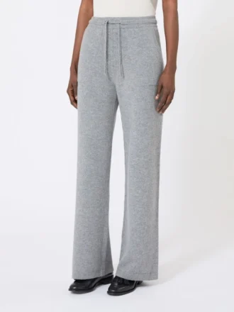 Wool and cashmere trousers, medium grey