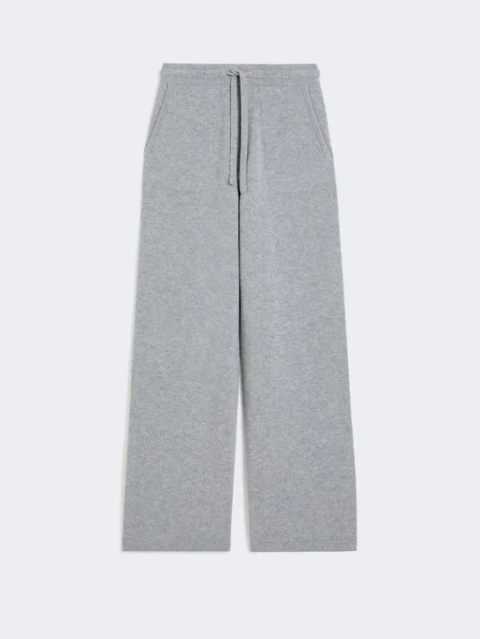 Wool and cashmere trousers, medium grey
