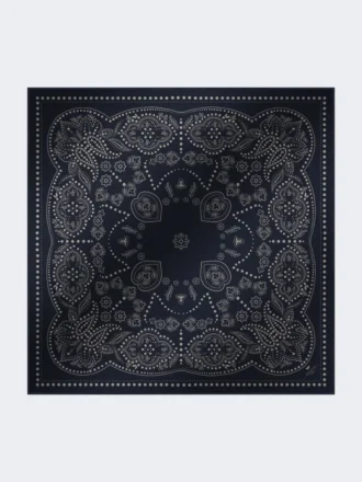 Wool and silk stole, midnightblue