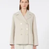 Wool broadcloth jacket, sand