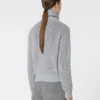Wool, cashmere and lurex sweater, light grey Wool, cashmere and lurex sweater, light grey