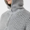 Wool, cashmere and lurex sweater, light grey Wool, cashmere and lurex sweater, light grey