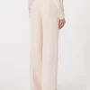 Wool crepe trousers, pink