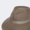 Wool felt hat, beige