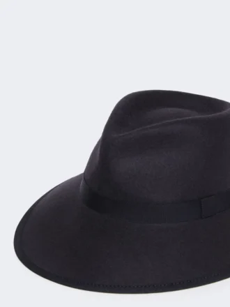 Wool felt hat, midnightblue