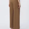 Wool gabardine trousers, camel
