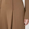 Wool jersey trousers, tobacco