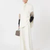 Wool-knit oversized jumper, ivory