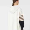 Wool-knit oversized jumper, ivory