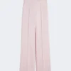 Wool, mohair and silk trousers, beige pink