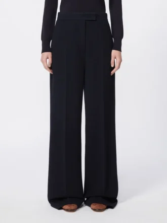 Wool piqua trousers, ultramarine