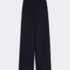 Wool piqua trousers, ultramarine