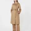 Wool robe coat, camel