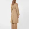 Wool robe coat, camel