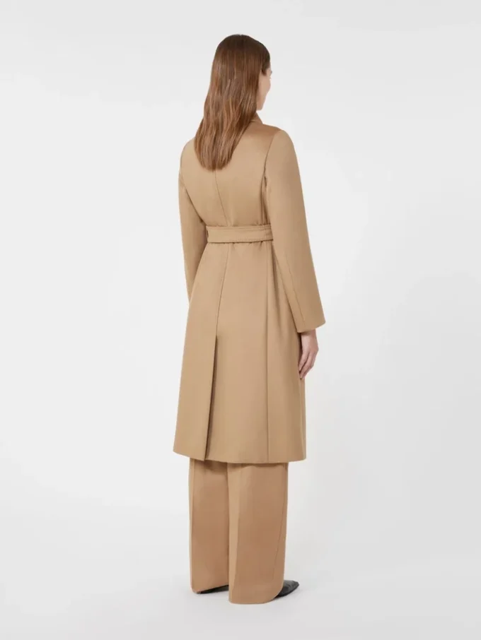 Wool robe coat, camel
