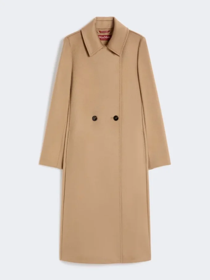Wool robe coat, camel