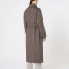 Wool robe coat, mud Wool robe coat, mud