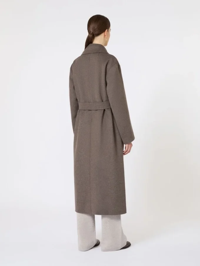 Wool robe coat, mud Wool robe coat, mud