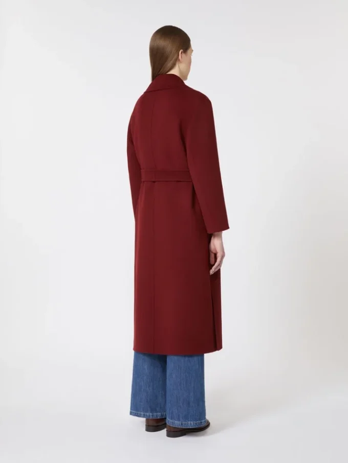 Wool robe coat, raspberry
