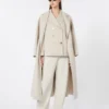 Wool robe coat, sand