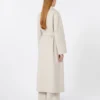 Wool robe coat, sand