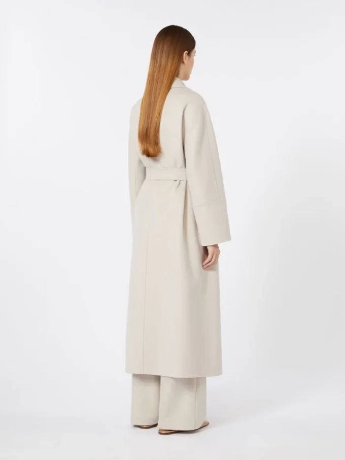 Wool robe coat, sand