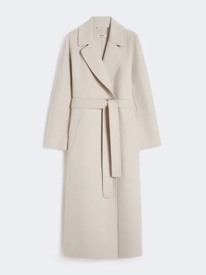 Wool robe coat, sand