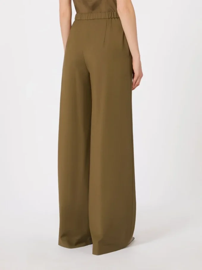 Woollen cloth joggers, kaki